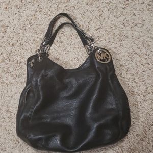 Michael Kors black hobo handbag